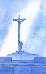 Em cada missa estamos ao lado de Cristo crucificado para a nossa salvação, 2002 (w - c no papel)