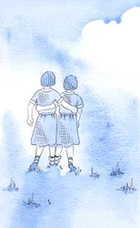 Com o nosso consentimento, Cristo pode nos atrair para uma &39;dupla&39; com Ele: como quando as crianças se abraçam, correndo ansiosamente na mesma direção, 2002 (w - c no papel)
