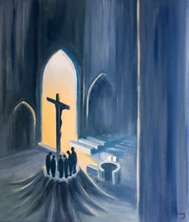 Na missa, oferecemos em ação de graças um sacrifício santo e vivo, 2001 (óleo a bordo)