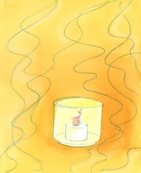 Por causa de seu batismo, as almas foram transformadas; e aqueles que entram no céu são &39;protegidos&39; do fogo ardente do amor que é a natureza de Deus, 2003 (w - c no papel)