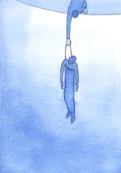 Por um mero fio de oração amorosa, podemos manter alguém longe do perigo e atraí-lo para a luz de Deus, 2002 (w - c no papel)