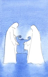 Cristo e Nossa Senhora estão sempre dispostos a nos ajudar. Sua assistência é terna, pessoal e incessante, todo o caminho para o céu, 2002 (w - c no papel)