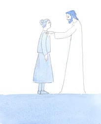 Cristo roçou o meu ombro, assegurando-me que as nossas pequenas falhas são como pequenos pedaços de pó num fato elegante, quando nos aproximamos d