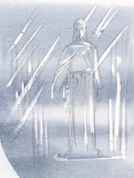 Cristo está escondido atrás de dois véus, 2000 (w - c no papel)