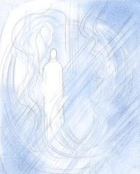 Cristo, nosso Deus, está no céu agora em sua pureza e poder, 2000 (w - c no papel)