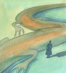 Cristo disse-me: "Cuidado com a serpente", 2005 (aguarela sobre papel)