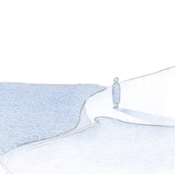 Cristo me mostrou a jornada que havíamos feito juntos, e - à distância - as batalhas que eu havia lutado por Ele, 2000 (w - c no papel)