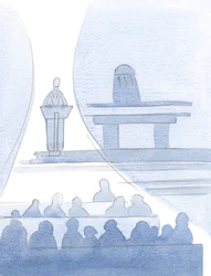 Cristo falou por meio de Seu sacerdote, dizendo: "Você também pode falar com autoridade"; o que significa que você, o fiel batizado, pode compartilhar a fé, 2000 (w - c no papel)