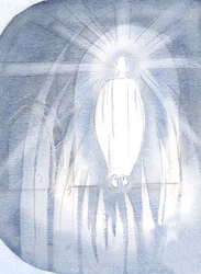 Cristo estava diante do tabernáculo, rodeado por anjos adoradores., 2000 (w - c no papel)