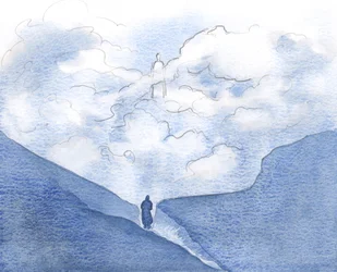 Cristo me ensinou a encontrá-lo no lugar mais secreto do meu coração e alma, 2000 (w - c no papel)