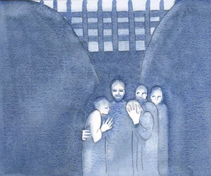Cristo, o Crucificado, está especialmente perto de todos os que sofrem por Sua causa, 2000 (w - c no papel)