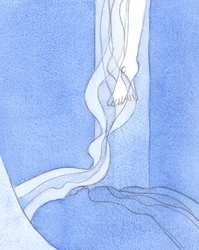De Seus pés, o Precioso Sangue de Cristo derramou para baixo para se espalhar por toda a terra. Através desse Sangue, meus pecados foram perdoados., 2001 (w - c no papel)