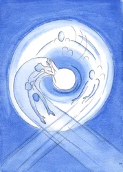 Desde toda a eternidade o Filho de Deus, que nasceu de Maria, nasce do amor incandescente do coração do Pai, na força do Espírito Santo, 2002 (w - c no papel)