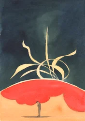 Da alma ardente que oferece louvor sincero a Deus, grandes &39;chamas&39; de glória saltam ao céu, 2003 (w - c no papel)