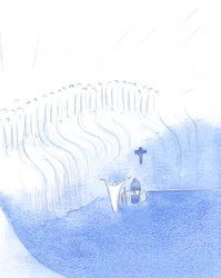 De dentro de nós, na Santa Missa, Cristo está unido com Seu Pai Celestial, e também saúda Seus Santos no Céu., 2001 (w - c no papel)