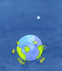 Deus fez a Terra e tudo o que há nela, 2001 (w - c no papel)