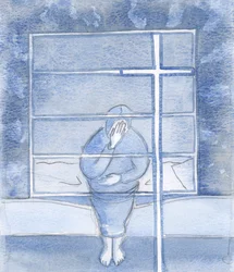 Deus nos envolve na doçura e força de Sua graça por meio do Santo Sinal da Cruz, 2000 (w - c no papel)