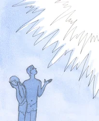 O amor de Deus nunca cessa por nós, como nunca cessa aos nossos primeiros pais por ocasião do Pecado Original, 2004 (w - c no papel)