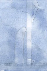 Ele direcionou minha visão para Seu Precioso Sangue, derramado por nossos pecados, e para Sua Santa Cruz, claramente à vista., 2001 (w - c no papel)
