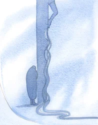 Ele direcionou minha visão para Seu Precioso Sangue, derramado por nossos pecados, e para Sua Santa Cruz, claramente à vista., 2001 (w - c no papel)