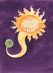 O céu é como um lar brilhante, muito acima das trevas da terra; um estado exaltado; um presente gratuito do qual não somos dignos, 2003 (w - c no papel)