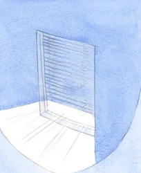 Por mais polida que possa ser a "janela" de nossas almas, se mantivermos a veneziana semicerrada, excluímos Deus, nossa luz., 2001 (w - c no papel)