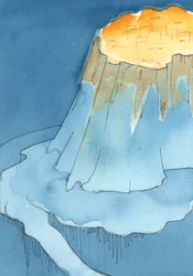 Eu vi o globo terrestre, com uma grande montanha nele, 2003 (w - c no papel)