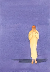 Se perseverarmos nas trevas da oração, Deus acabará por nos conduzir à Sua luz e sabedoria, 2000 (w - c no papel)