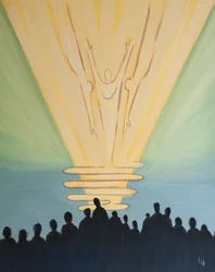 Na comunhão, às vezes Deus é adorado em &39;desconhecimento&39;, 2000 (óleo a bordo)
