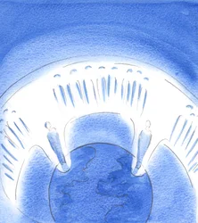 Na oração privada, podemos nos levantar em espírito para nos unirmos à Comunhão dos Santos no Céu em louvor ao Pai, por meio de Cristo, 2003 (w - c no papel)