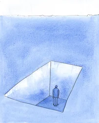 Pode acontecer que alguém se encontre tão isolado e infeliz, pelos seus erros e decisões muito lamentadas, 2004 (w - c no papel)