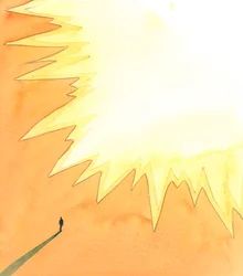 É possível que alguém se oponha aos desejos de Deus, por ignorância e pensamento confuso, e não seja censurável, 2005 (aguarela sobre papel)