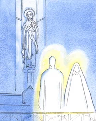 Agradou a Jesus trazer Sua Mãe Maria para estar com Ele na Capela da Senhora, e mostrar-me o que eu acredito, 2002 (w - c no papel)