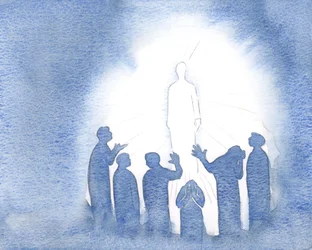 Jesus resplandece no céu com pureza e poder, 2000 (w - c no papel)