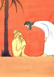 Jesus cura o cego, 2001 (w - c no papel)