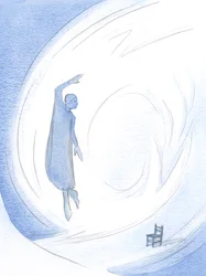Jesus derramou Sua alegria, elevando minha alma em oração sem saber, em louvor ao Pai, 2000 (w - c no papel)