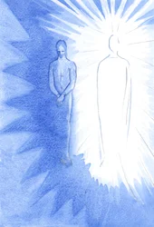 Tenha em mente duas coisas sobre Cristo; em Seu corpo, Ele sofreu e morreu por você; Ressuscitado e vivo agora, Ele anseia por guiá-lo e alimentá-lo, 2001 (a - c no papel)