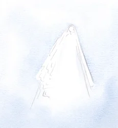A graça de Maria, eu aprendi, resultou de seu silêncio, sofrimento e desejo de fazer a vontade de Deus., 2001 (w - c no papel)