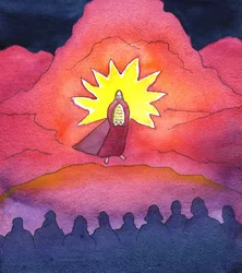 Moisés traz as Tábuas dos Dez Mandamentos, 2001 (w - c no papel)