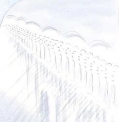 Minha alegria transborda quando Cristo, em Comunhão, une minha alma com a adoração de Anjos e Santos, 2000 (w - c no papel)