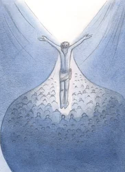 Um dia, eu vi a oferta que Cristo fez pelos vivos e partiram, 2000 (w - c no papel)