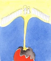 Só pelo poder derramado do Céu sobre as almas fiéis, 2004 (aguarela sobre papel)