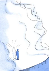 Somente por meio de Cristo podemos enfrentar a pureza e o poder esmagadores da Divindade, 2002 (w - c no papel)