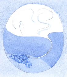 Somente quando descartamos todo acessório, disfarce, pretensão ou posse, podemos escapar para o Reino de Deus, 2001 (w - c no papel)