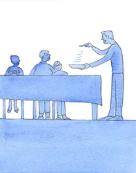 Algumas pessoas relutam em cuidar de parentes doentes, 2003 (w - c no papel)