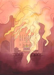 O Deus Todo-Santo e Majestoso está presente conosco em nosso santuário, como um fogo ardente que se espalha por todo o edifício, 2003 (w - c no papel)