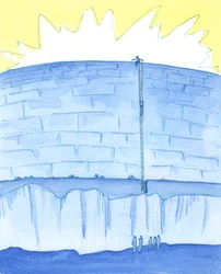 The Godhead é como uma cidade murada, 2003 (w - c no papel)