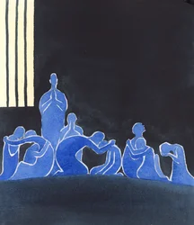 As Almas Santas só têm como companhia umas às outras: uma companhia tão triste, que choram e lamentam os tempos que desperdiçaram na terra, quando poderiam ter mostrado mais amor a Deus ou ao próximo, ou poderiam ter sido mais rápidos a arrepender-se dos s