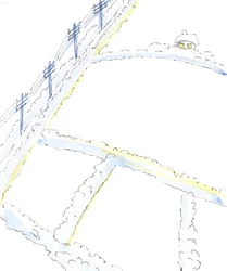 O Senhor vê muito do nosso mundo como uma paisagem desolada, fria e quase sem vida, onde até mesmo o dom de um ser humano vivo é visto como um incômodo e um impedimento para a alegria., 2003 (w - c no papel)