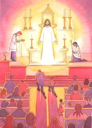A &39;joia&39; no coração da Igreja Católica é Jesus nosso Divino Salvador, Presente no Tabernáculo, 2004 (w - c no papel)